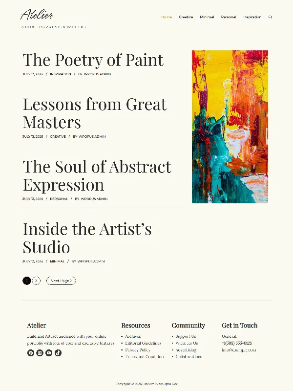 Atelier Journal
